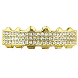 Concave-Convex Teeth Grillz For Men Women Hip Hop Body Jewelry Set