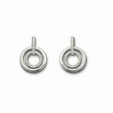 Concentric Circle Crystal Jewelry Set for Women