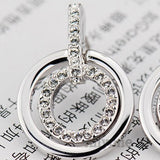 Concentric Circle Crystal Jewelry Set for Women