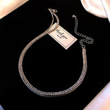 Jewelled Multi-storey Necklace Woman Short Clavicle Chain Ins Neck