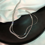 Jewelled Multi-storey Necklace Woman Short Clavicle Chain Ins Neck