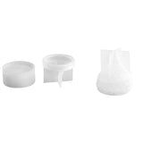 Round Stripe Jewelry Box Mold for Resin DIY