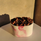 Oval Concrete Flower Pot Planter Epoxy Resin Mold DIY Crafts