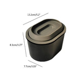 Oval Resin Flower Pot Planter Mold with Lid