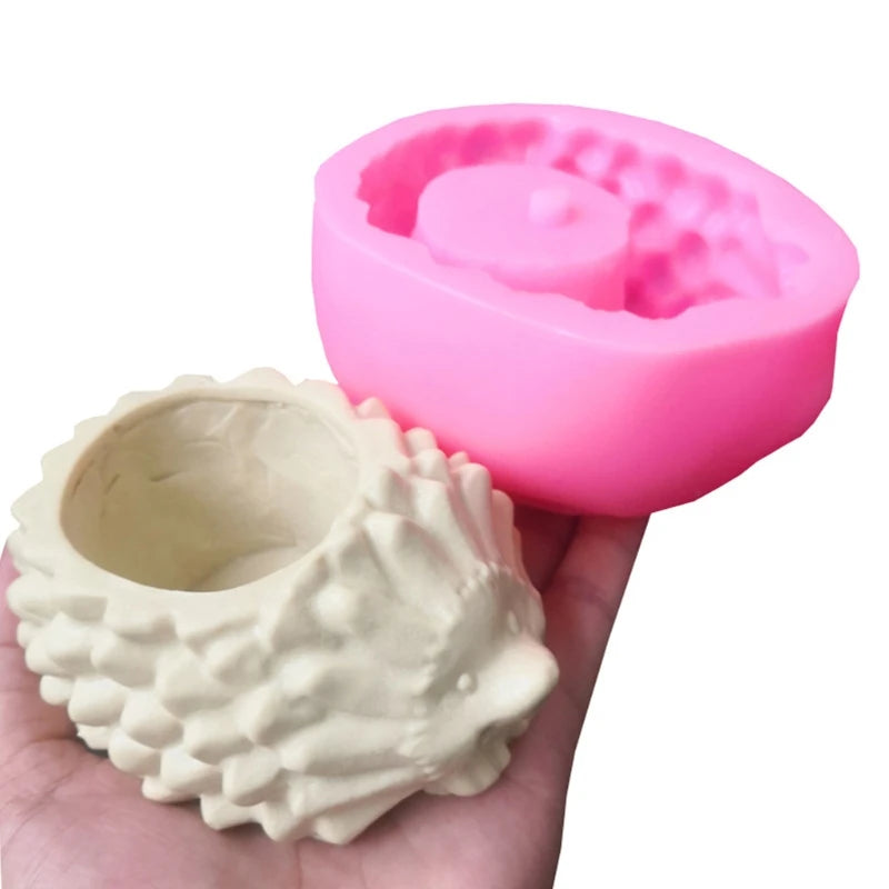 Hedgehog Shape Concrete Flowerpot Mold