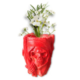 Skull Shape Concrete Flowerpot Mold Pen Holder Silicone Mold