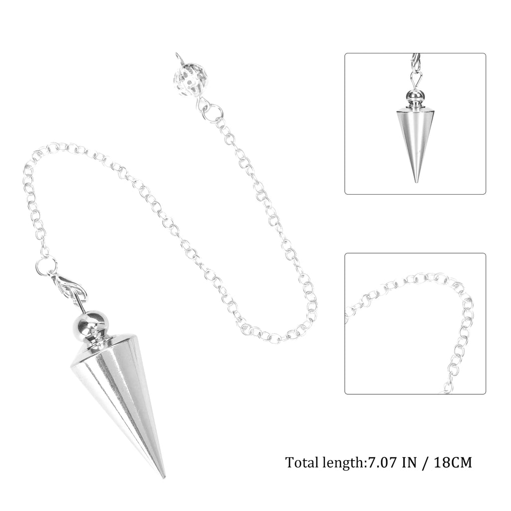 Vintage Cone Pendulum Pendant Necklace Chain