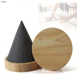 Wood Finger Jewelry Stand Display Vintage Ring Organizer