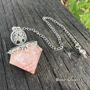 Conical Spirit Pendant Crushed Stone Charm Pendant for Car Home Decoration