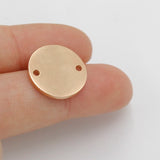 Connecteur de disque vide en acier inoxydable, lot de 20, 15mm