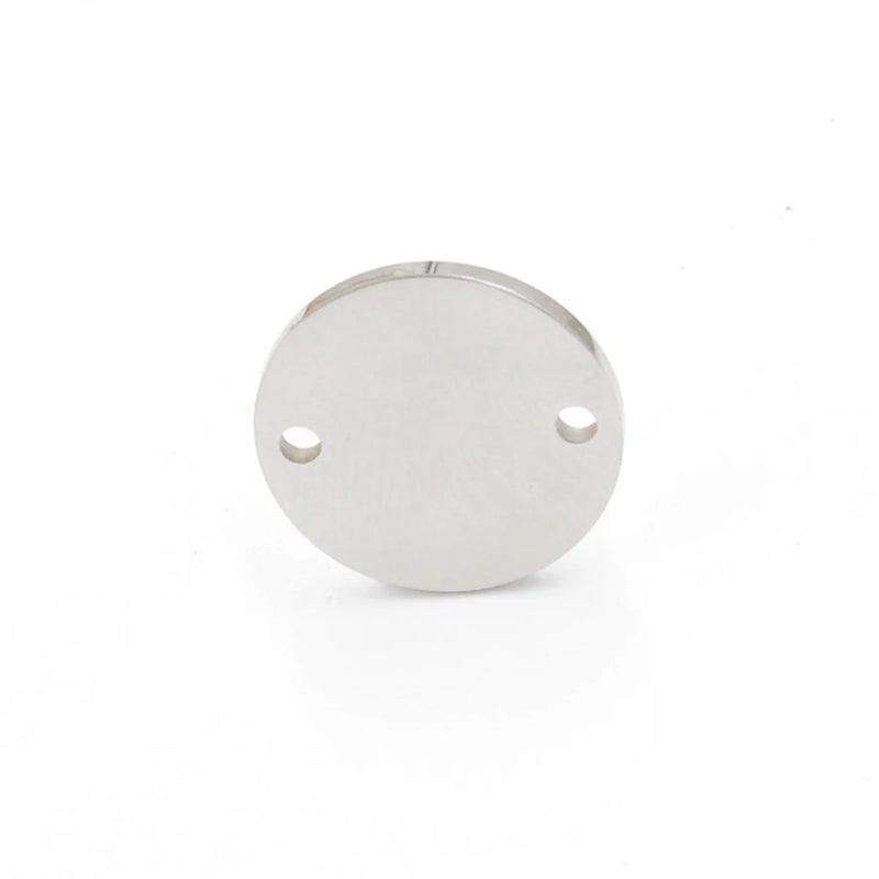 Connecteur de disque vide en acier inoxydable, lot de 20, 15mm