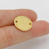 Connecteur de disque vide en acier inoxydable, lot de 20, 15mm