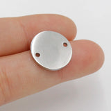 Connecteur de disque vide en acier inoxydable, lot de 20, 15mm