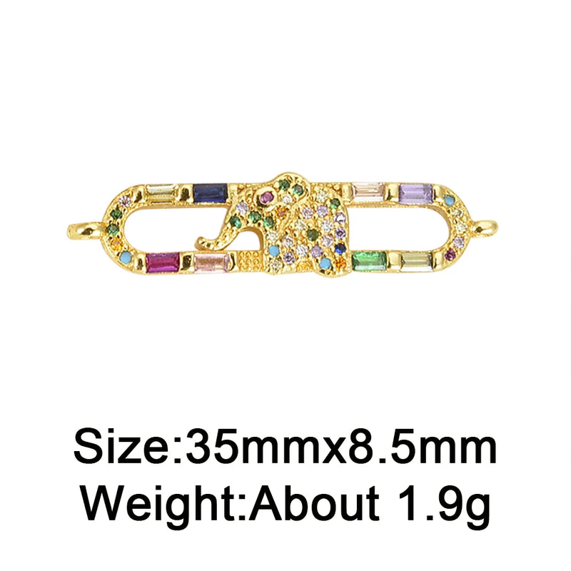Zircon Pendant Clasp for Jewelry Making DIY Chain Necklace