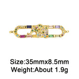 Zircon Pendant Clasp for Jewelry Making DIY Chain Necklace