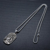 Zodiac Sign Pendant Necklace Stainless Steel 14K Silver Plated