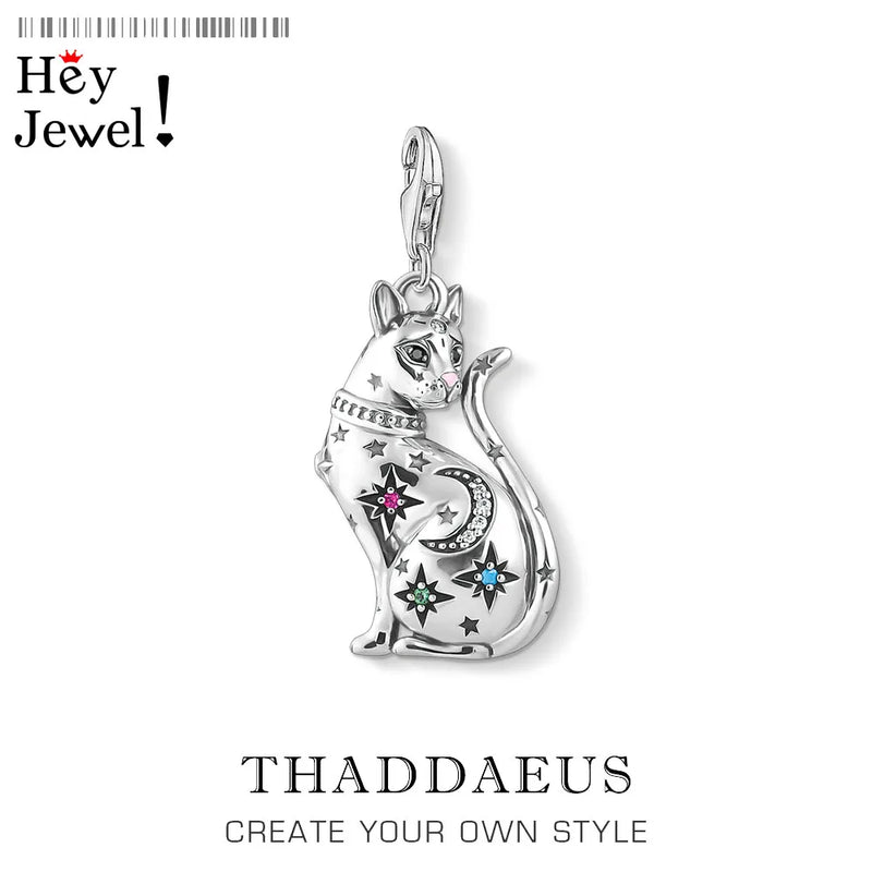 Constellation Magic Cat Pendant Charm Spring Gift Fit Bracelet