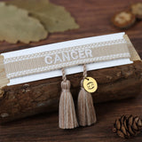 Constellations Friendship Bracelets Woven Bracelet with Stitched Words