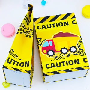 Construction Trucks Favor Box Candy Box Cupcake Box Boy Kids Birthday Party Supp