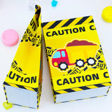 Construction Trucks Favor Box Candy Box Cupcake Box Boy Kids Birthday Party Supp
