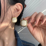 Contracted Pearl Earring Female Geometric Earrings