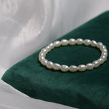 Freshwater Pearl Stretch Bracelet 5-6mm Birthday Gift