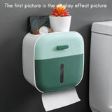 Contrast Colors Toilet Paper Holder Waterproof Tissue Box Roll Storage Shelf