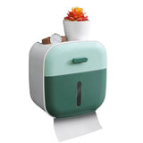 Contrast Colors Toilet Paper Holder Waterproof Tissue Box Roll Storage Shelf