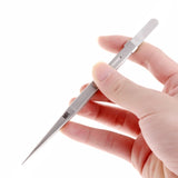 MR Jewelry Tweezers Lock Tiny Diamond Stainless Steel Craft Tool DIY