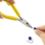 Mini Long Nose Jewelry Pliers w/ Rubber Handles Carbon Steel Craft Tool