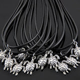 Vintage Sea Turtles Pendant Surfer Necklaces, 10pcs/LOT