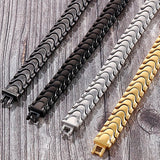 12MM Stainless Steel Link Chain Bracelet For Men On Hand Man Bracelet Wristbands