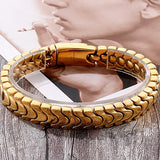 12MM Stainless Steel Link Chain Bracelet For Men On Hand Man Bracelet Wristbands