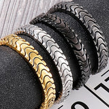 12MM Stainless Steel Link Chain Bracelet For Men On Hand Man Bracelet Wristbands