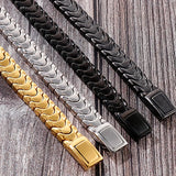 12MM Stainless Steel Link Chain Bracelet For Men On Hand Man Bracelet Wristbands