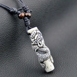 12pcs Good Luck Dragon Totem Pendants Necklaces Amulet DR2