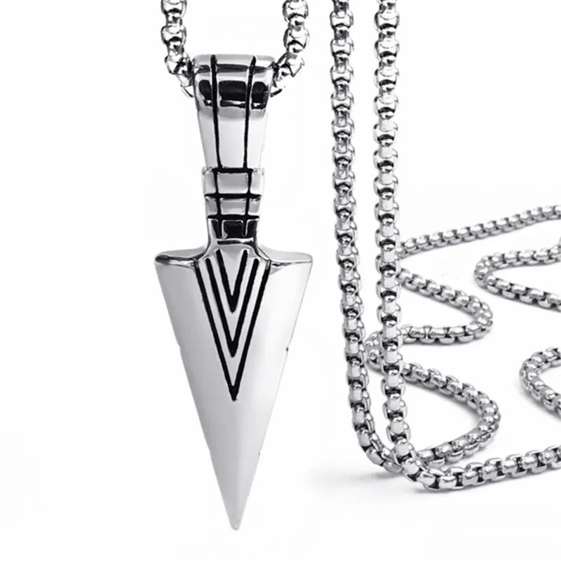 Arrow Pendant Necklace 316L Stainless Steel