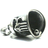 Biker Jingle Bell 316L Stainless Steel Punisher Pendant