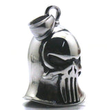 Biker Jingle Bell 316L Stainless Steel Punisher Pendant