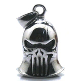 Biker Jingle Bell 316L Stainless Steel Punisher Pendant