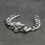 Biker Skeleton Bracelet Stainless Steel Hiphot Style