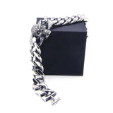 Biker Skeleton Bracelet Stainless Steel Hiphot Style