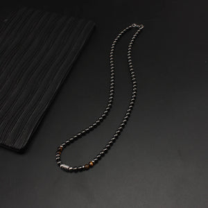 Magnetic Hematite Tiger-eye Stone Necklace for Men