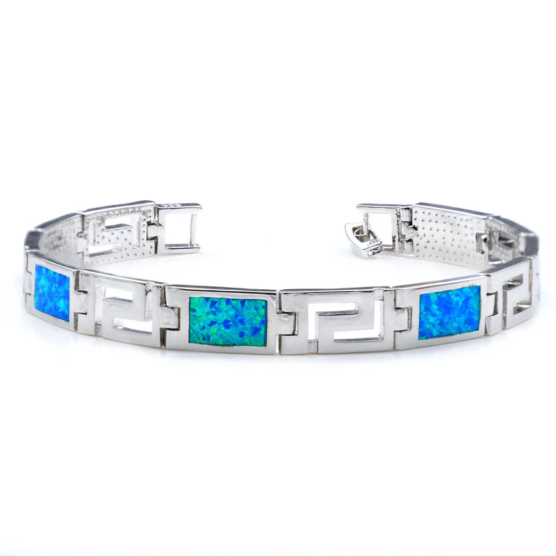 Men's Fire Opal Watch Chain Bracelet