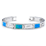 Men's Fire Opal Watch Chain Bracelet