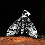 Butterfly Skull Metal Pendant Chain Gothic Choker Necklace