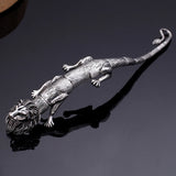 Gothic Lion Body Bangle Bracelet 316L Stainless Steel Men's Animal Bracelet