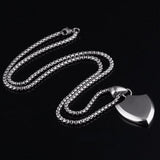 Cross Shield Pendant Necklace Stainless Steel Chain Charms Men Christian Jewelry