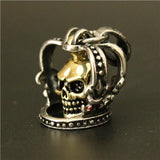 Crown Evil Ghost Skull Pendant Stainless Steel Biker Crown Pendant