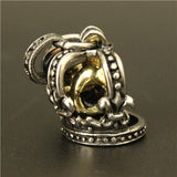 Crown Evil Ghost Skull Pendant Stainless Steel Biker Crown Pendant